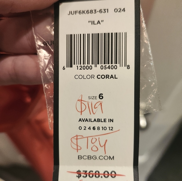 BCBG Max Azaria NWT Strapless Dress Sz 6 - Picture 7 of 7